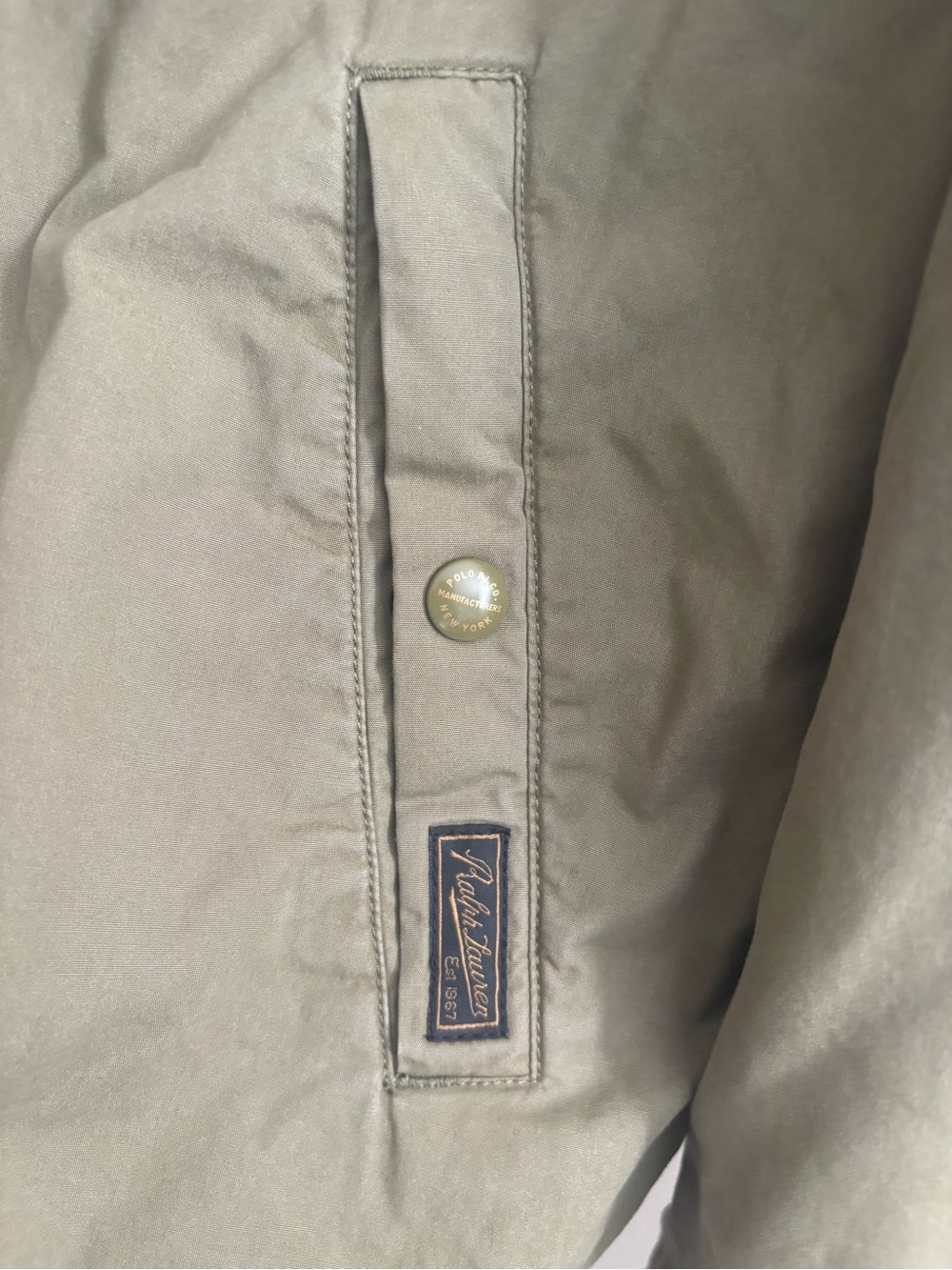 Vintage Polo by Ralph Lauren Men's Olive Corduroy Collar Jacket - Picture 8 of 10